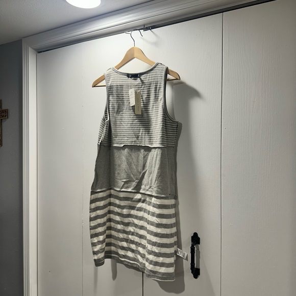 Doe & Rae Gray Striped Dress - Picture 10 of 16